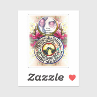 Pegatina Felicitaciones a su boda Personalizado-Pegatina de