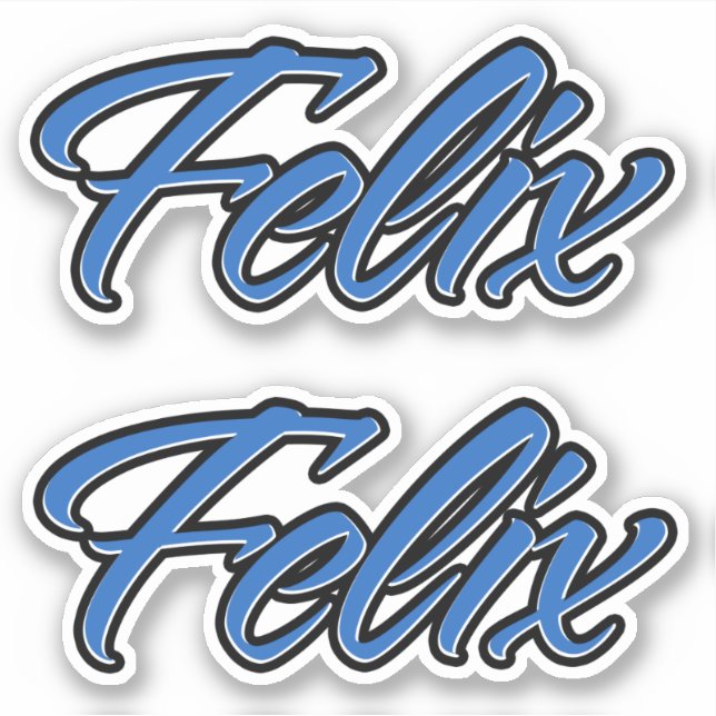 Pegatina Felix Name blue Aufkleber Sticker Stickerset (Anverso)