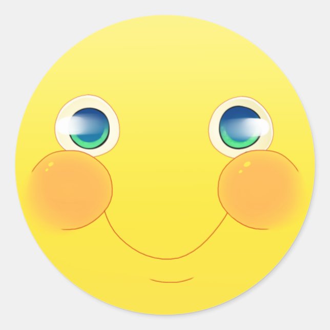 Pegatina feliz (Anverso)