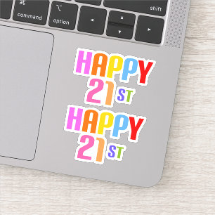 Pegatina Feliz 21°