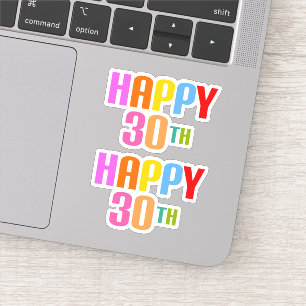 Pegatina Feliz 30.º