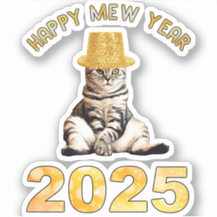 Pegatina Feliz Año Nuevo 2025
