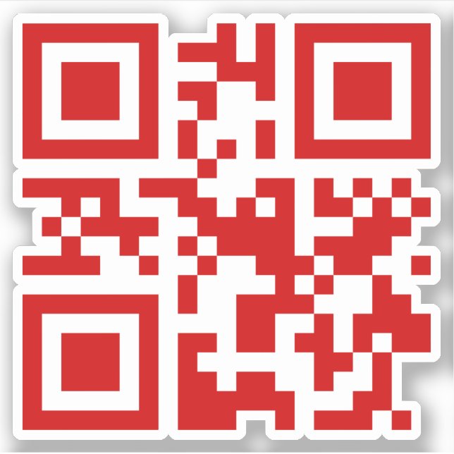 Pegatina ¡Feliz Año Nuevo! — Código QR (Anverso)
