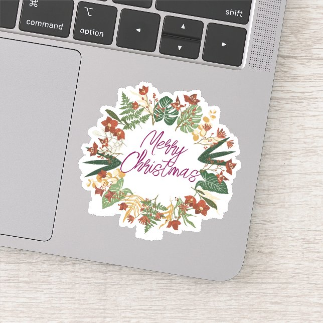 Pegatina Feliz año nuevo de Navidad (Detalle)