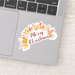 Pegatina Feliz año nuevo de Navidad