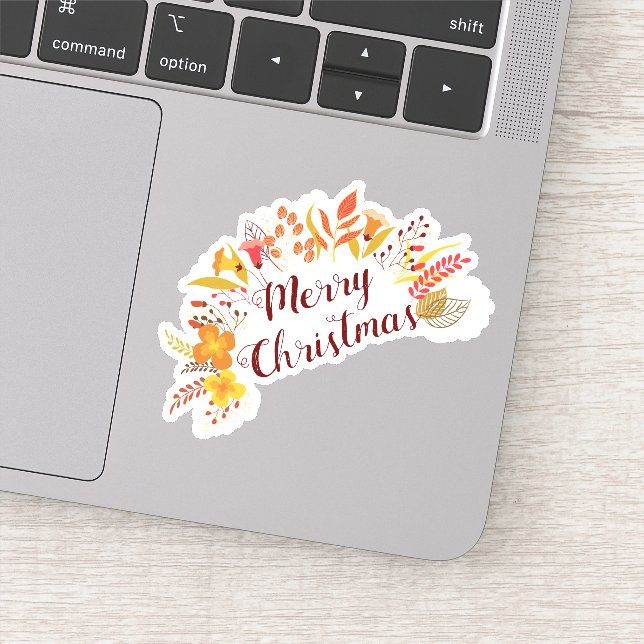 Pegatina Feliz año nuevo de Navidad (Detalle)