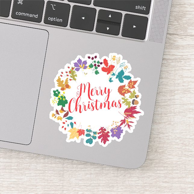 Pegatina Feliz año nuevo de Navidad (Detalle)