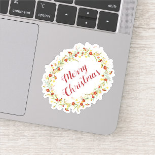 Pegatina Feliz año nuevo de Navidad