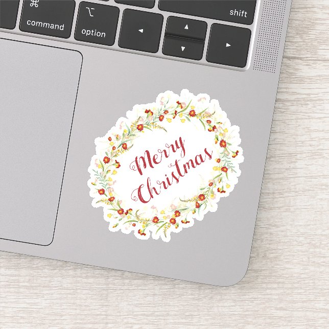 Pegatina Feliz año nuevo de Navidad (Detalle)