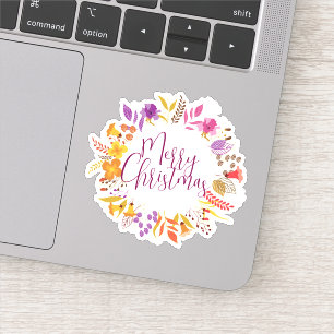 Pegatina Feliz año nuevo de Navidad