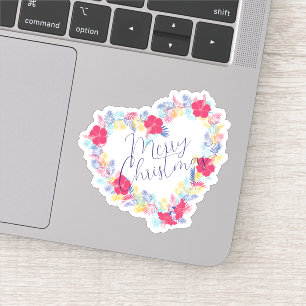 Pegatina Feliz año nuevo de Navidad