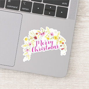 Pegatina Feliz año nuevo de Navidad