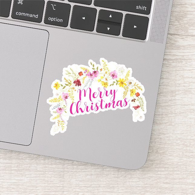 Pegatina Feliz año nuevo de Navidad (Detalle)