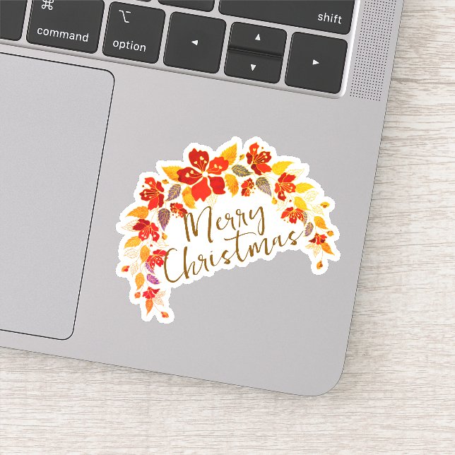 Pegatina Feliz año nuevo de Navidad (Detalle)