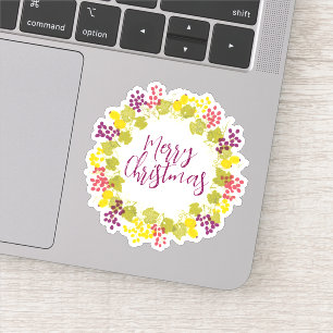 Pegatina Feliz año nuevo de Navidad