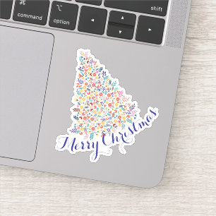 Pegatina Feliz año nuevo de Navidad