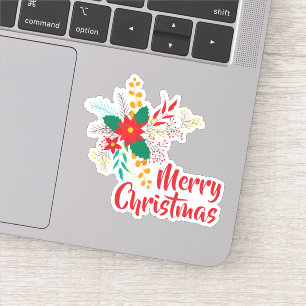 Pegatina Feliz año nuevo de Navidad