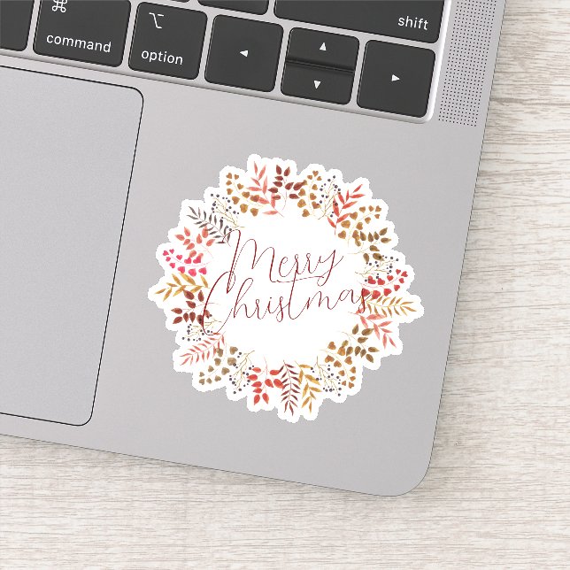 Pegatina Feliz año nuevo de Navidad (Detalle)