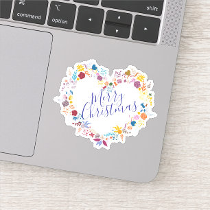 Pegatina Feliz año nuevo de Navidad