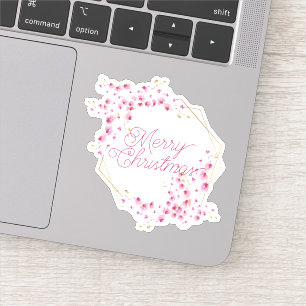 Pegatina Feliz año nuevo de Navidad