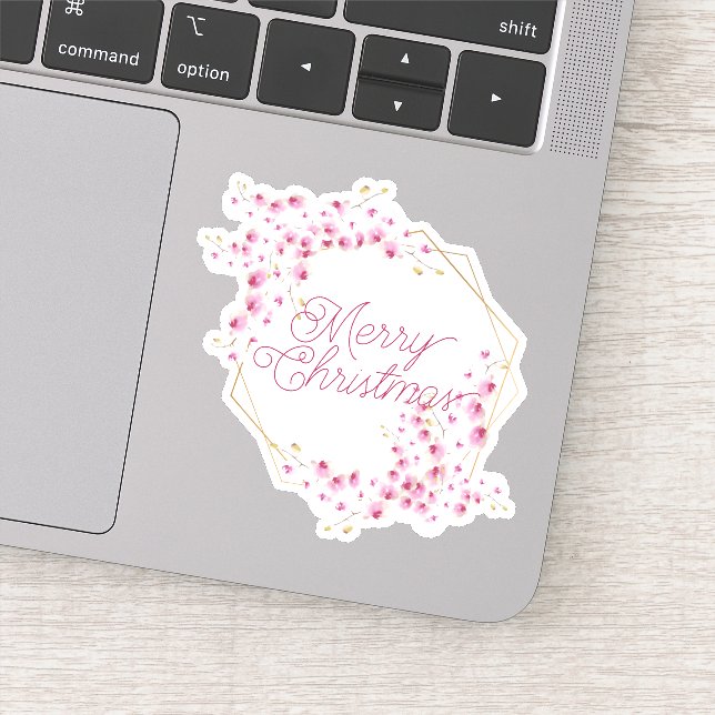 Pegatina Feliz año nuevo de Navidad (Detalle)