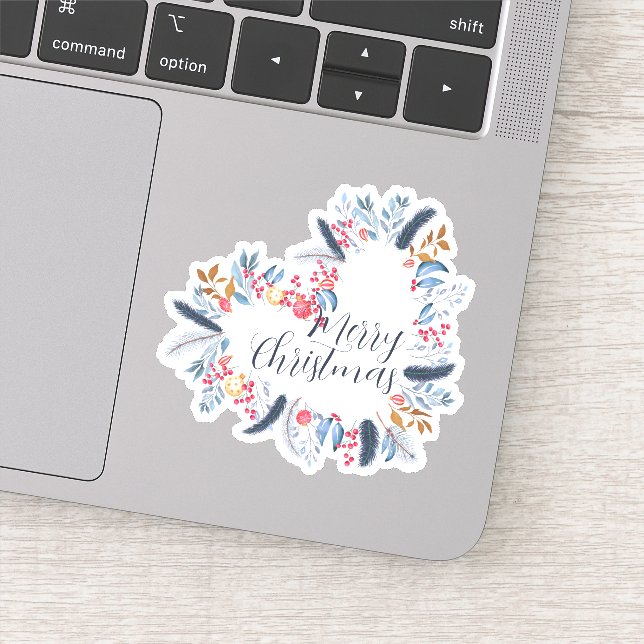 Pegatina Feliz año nuevo de Navidad (Detalle)