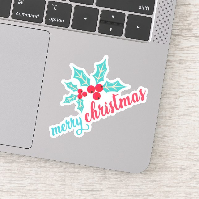 Pegatina Feliz año nuevo de Navidad (Detalle)