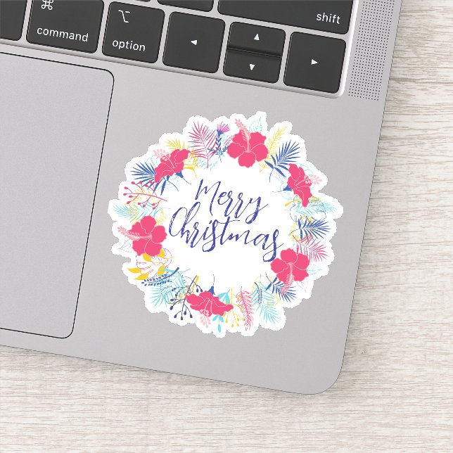 Pegatina Feliz año nuevo de Navidad (Detalle)
