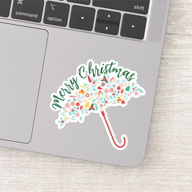 Pegatina Feliz año nuevo de Navidad (Detalle)