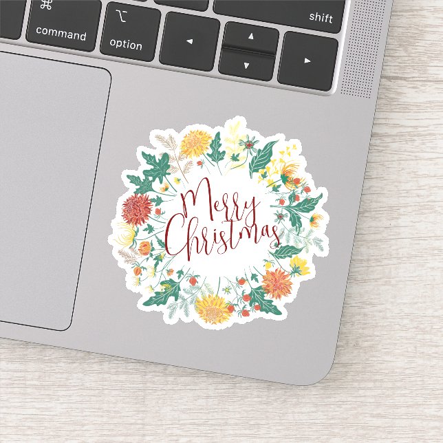 Pegatina Feliz año nuevo de Navidad (Detalle)