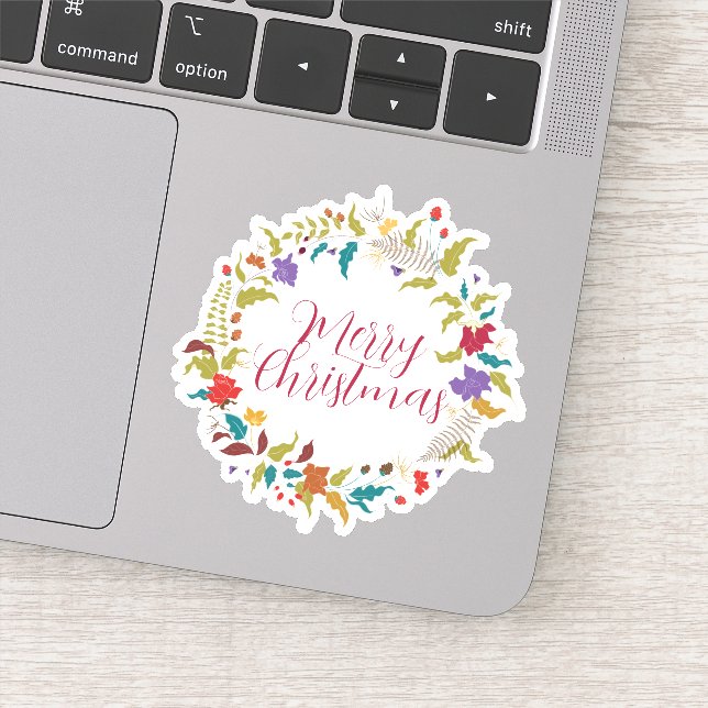 Pegatina Feliz año nuevo de Navidad (Detalle)