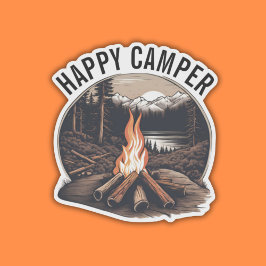 Pegatina Feliz Camper impermeable