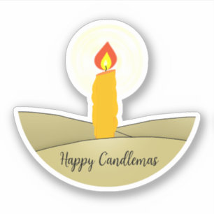 Pegatina Feliz Candlemas