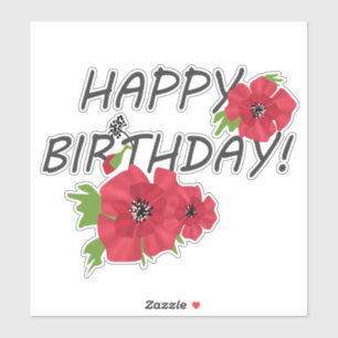 Pegatina ¡Feliz cumpleaños!