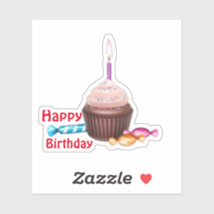 Pegatina Feliz cumpleaños