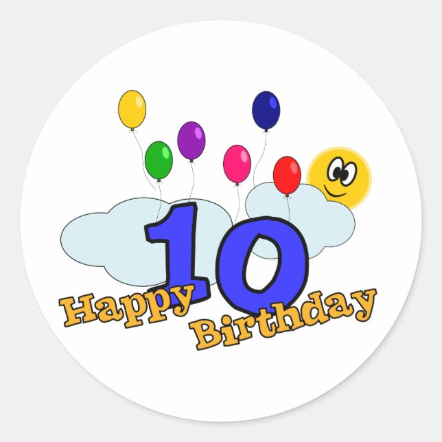 Pegatina Feliz Cumpleaños (Anverso)