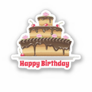 Pegatina Feliz cumpleaños