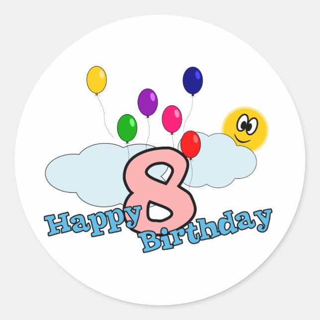 Pegatina Feliz Cumpleaños (Anverso)