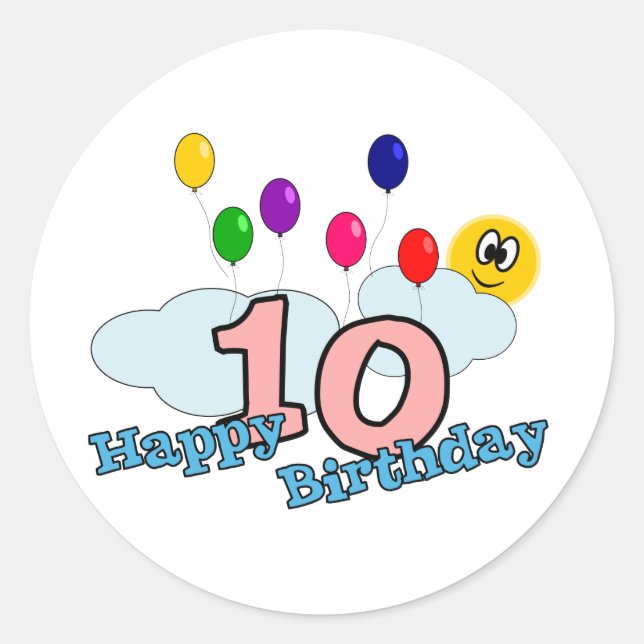 Pegatina Feliz Cumpleaños (Anverso)
