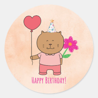 Pegatina Feliz Cumpleaños