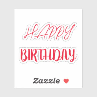 Pegatina Feliz cumpleaños