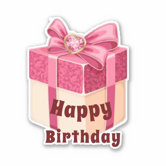 Pegatina Feliz cumpleaños (Anverso)