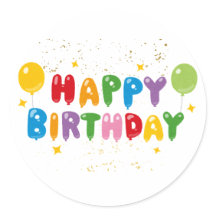 Pegatina Feliz Cumpleaños