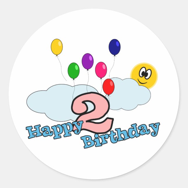 Pegatina Feliz Cumpleaños (Anverso)