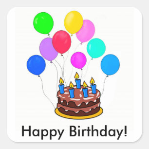 Pegatina Feliz Cumpleaños