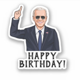 PEGATINA FELIZ CUMPLEAÑOS DE JOE BIDEN