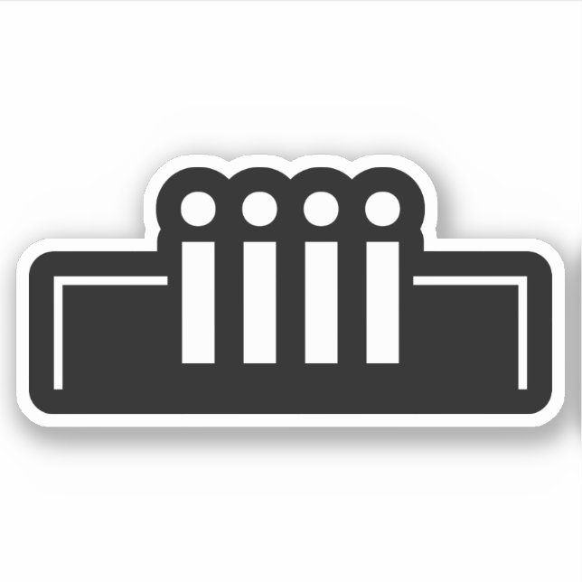 Pegatina Feliz cumpleaños [ Pastel ] Emoticon japonés (Anverso)