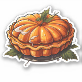 Pegatina Feliz Día de Acción de Gracias Personalizado Pie d