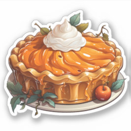 Pegatina Feliz Día de Acción de Gracias Personalizado Pie d