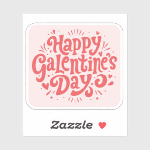 Pegatina Feliz Día de Galentine